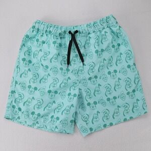 Disney Mens Mickey Mouse Donald Duck Goofy Swim Trunks Mint Green Small S‎